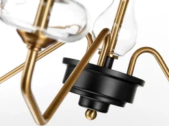 Elstead Kronleuchter mit Schirm 3-armig in Schwarz Messing* Hängelampen|Esszimmer Lampen