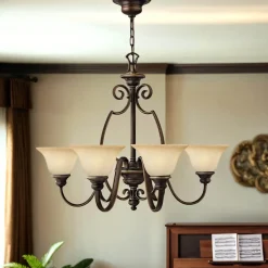 Sale Elstead Kronleuchter mit Schirmchen Landhaus Esszimmer