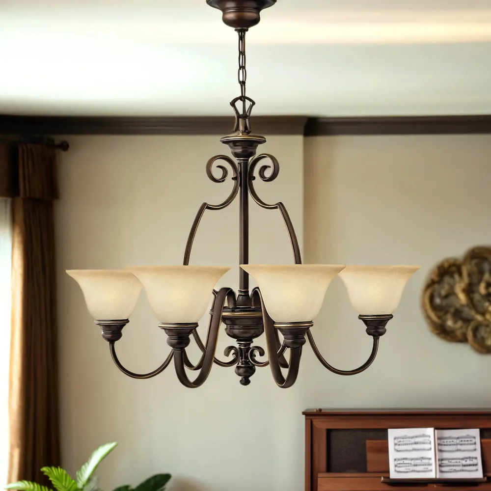 Sale Elstead Kronleuchter mit Schirmchen Landhaus Esszimmer