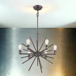 Elstead Kronleuchter NELI in Bronze Alt Ø65cm Lampe* Moderne Lampen|Designerlampen
