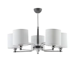 Discount Jupiter Kronleuchter REKA Stoff Schirm Wohnzimmer Esstisch