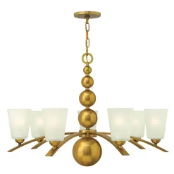 Elstead Kronleuchter ROMINA in Messing Ø81cm kürzbar Lampe* Hängelampen|Vintage Lampen