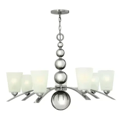 Elstead Kronleuchter ROMINA in Nickel Ø81cm kürzbar Lampe* Hängelampen|Vintage Lampen