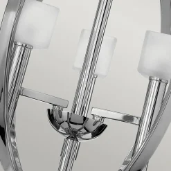 Elstead Kronleuchter rund Ø 45,7 cm mit G9 LED Metall Glas 3000 K* Hängelampen|Moderne Lampen