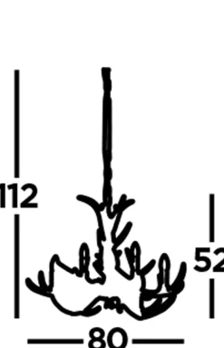 Searchlight Kronleuchter Rustikal aus Resin künstliches Geweih Ø 80 cm* Hängelampen|Wohnzimmerlampen
