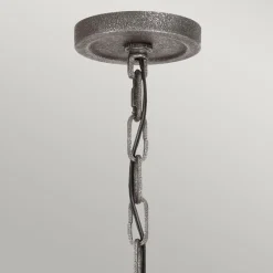 Online Elstead Kronleuchter Rustikal Glas Metall E27 D: 77,2 cm rund