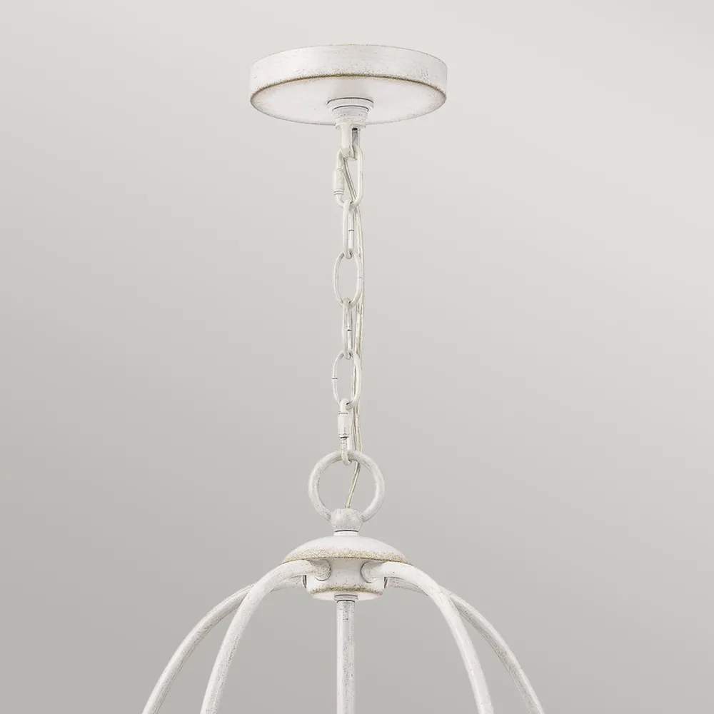 Discount Elstead Kronleuchter Rustikal Shabby Weiß Ø 63,6 cm 5x E14