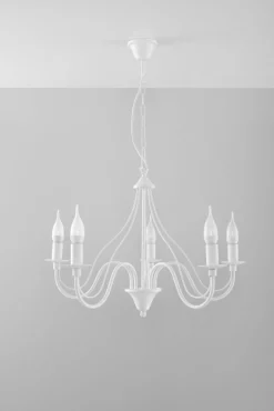 Hot Sollux Kronleuchter rustikal Weiß