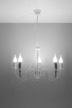 Hot Sollux Kronleuchter rustikal Weiß