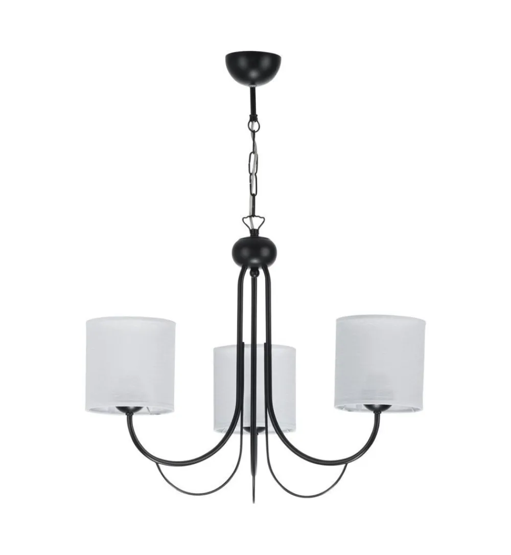 Jupiter Kronleuchter Schirm Schwarz Weiß Esstisch Leuchte* Hängelampen|Esszimmer Lampen