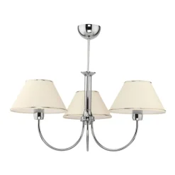 Discount Jupiter Kronleuchter SELUSSA Weiß Chrom Ø68cm Esstisch