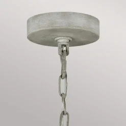 New Elstead Kronleuchter Shabby Chic Ø 48,3 cm H: max. 216 cm Grau antik