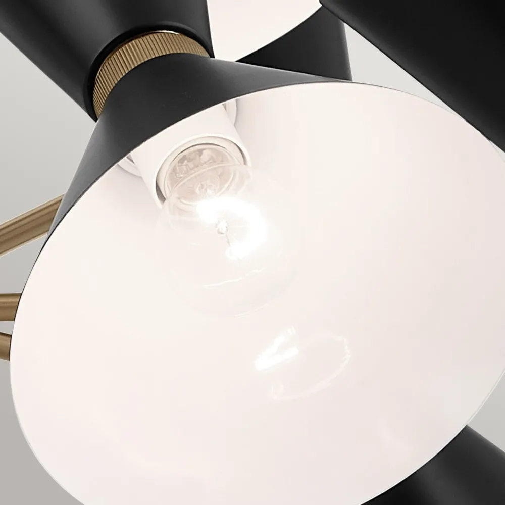 Elstead Kronleuchter verstellbar B: 98,4 cm 12x Metall E27 Modern* Hängelampen|Wohnzimmerlampen