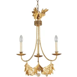 Sale Elstead Kronleuchter YAGMUR vergoldet kürzbar Ø51cm Lampe