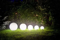 SU-MA Kugel Gartenleuchte Weiß Ø40cm rund KULKA* Kugellampen|Wegeleuchten