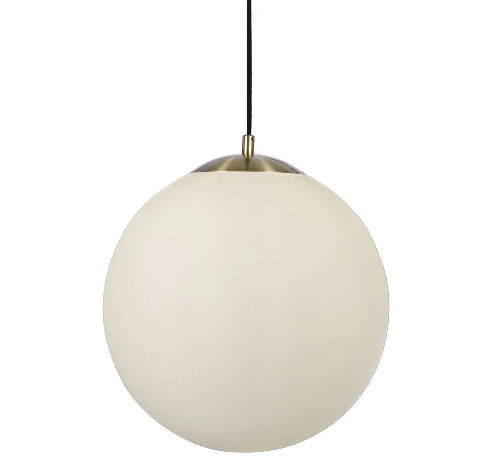 Sale Searchlight Kugel Hängelampe Glas Metall in Messing Ø24 cm blendarm