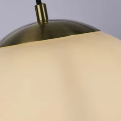 Sale Searchlight Kugel Hängelampe Glas Metall in Messing Ø24 cm blendarm