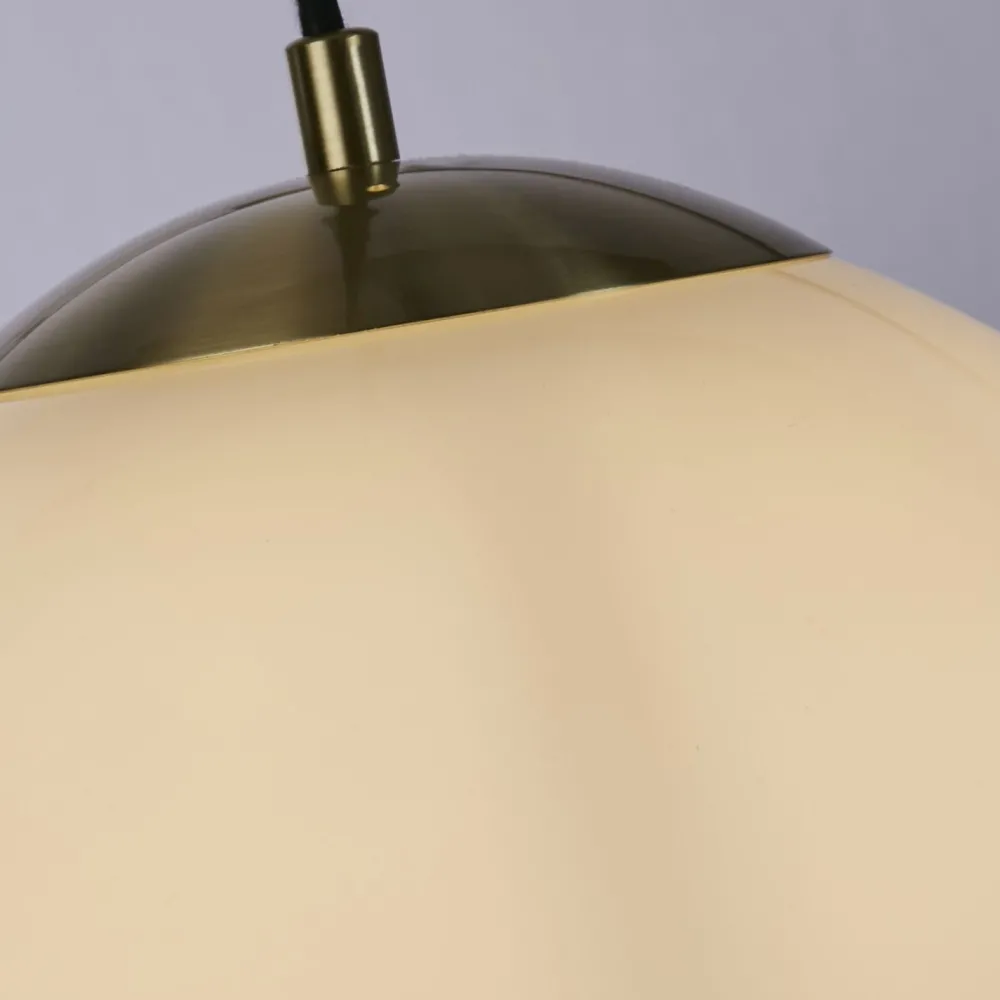 Sale Searchlight Kugel Hängelampe Glas Metall in Messing Ø24 cm blendarm