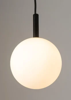 Sigma Kugel Hängeleuchte Schwarz Weiß Metall Glas Ø14 cm rund* Hängelampen|Esszimmer Lampen