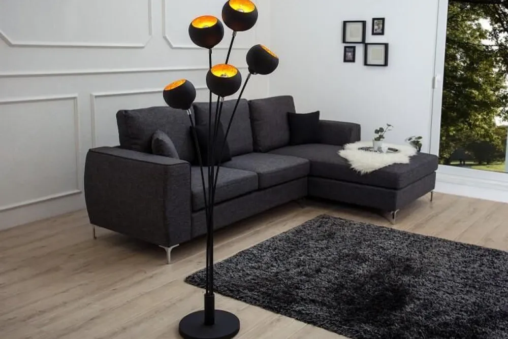 Invicta Interior Kugellampe rund 170cm Modern Design kunstvoll* Kugellampen|Moderne Lampen
