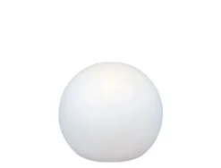 Outlet Newgarden Kugelleuchte Garten Kabel Stecker Weiß IP65 E27 LED Ø50cm