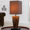 Clearance Invicta Interior Lampe Modern Tisch Designerleuchte aus echtem Holz