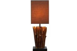 Clearance Invicta Interior Lampe Modern Tisch Designerleuchte aus echtem Holz