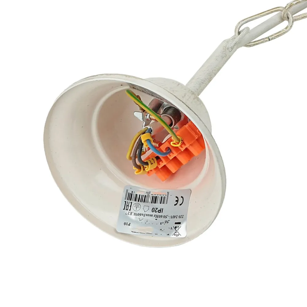 Hot Lamkur Lampe Stoff 3-flmg Landhaus Esstisch geblümt