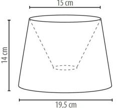 Duolla Lampenschirm Gold Barock Design Stoff Tischlampe* Lampenschirme
