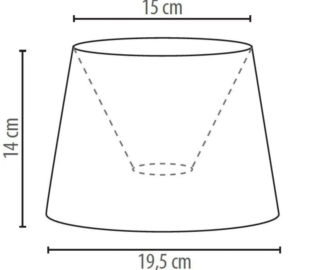 Duolla Lampenschirm Grau klein E14 Tischlampe aus Spitze* Lampenschirme