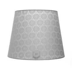 Discount Duolla Lampenschirm Grau Stehleuchte E27 gehäkelter Stoff