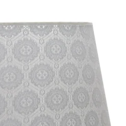 Discount Duolla Lampenschirm Grau Stehleuchte E27 gehäkelter Stoff