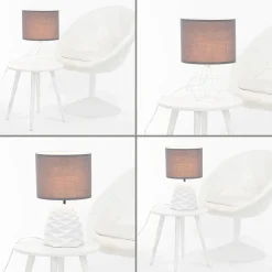 Discount Easylight Lampenschirm mit Klettverschluss Stoff Grau für E27 E14