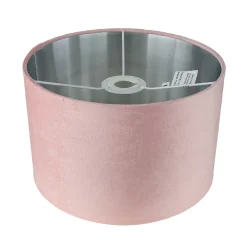Sale Searchlight Lampenschirm Samt D: 28 cm in Pink Silber rund