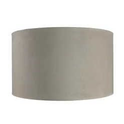 Hot Searchlight Lampenschirm Samt Taupe Silber D: 38 cm für Hängelampe