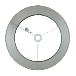 Hot Searchlight Lampenschirm Samt Taupe Silber D: 38 cm für Hängelampe