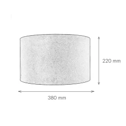 Hot Searchlight Lampenschirm Samt Taupe Silber D: 38 cm für Hängelampe