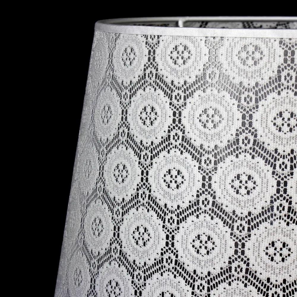 Hot Duolla Lampenschirm Stehlampe Weiß Spitze Textil E27