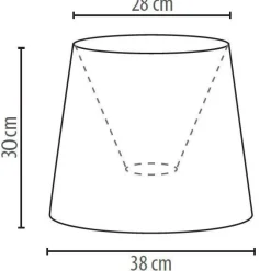 Hot Duolla Lampenschirm Stehlampe Weiß Spitze Textil E27