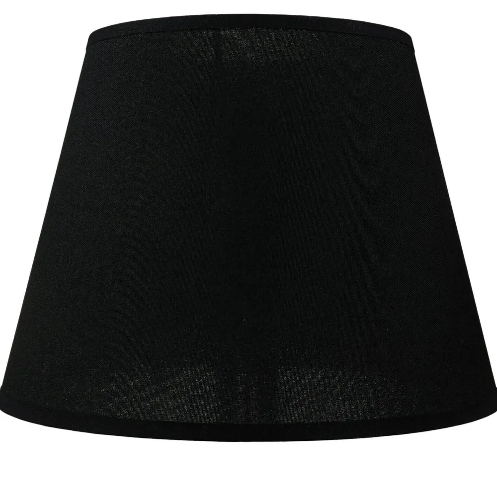 Duolla Lampenschirm Stoff für Tischlampe Schwarz E14* Lampenschirme