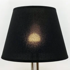 Duolla Lampenschirm Stoff für Tischlampe Schwarz E14* Lampenschirme