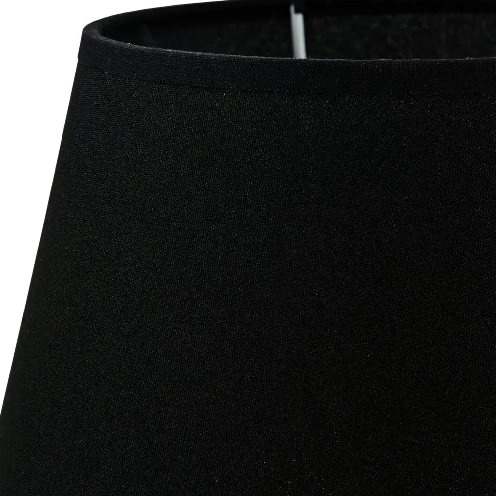 Duolla Lampenschirm Stoff für Tischlampe Schwarz E14* Lampenschirme