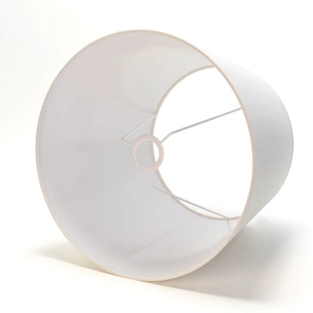 Duolla Lampenschirm Weiß Stoff für Stehlampe E27* Lampenschirme