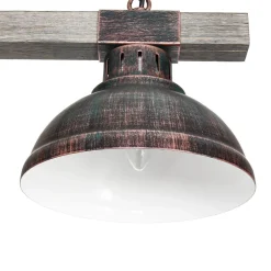 Sale Luminex Landhaus Pendellampe Echt Holz Kupfer Antik HAKON