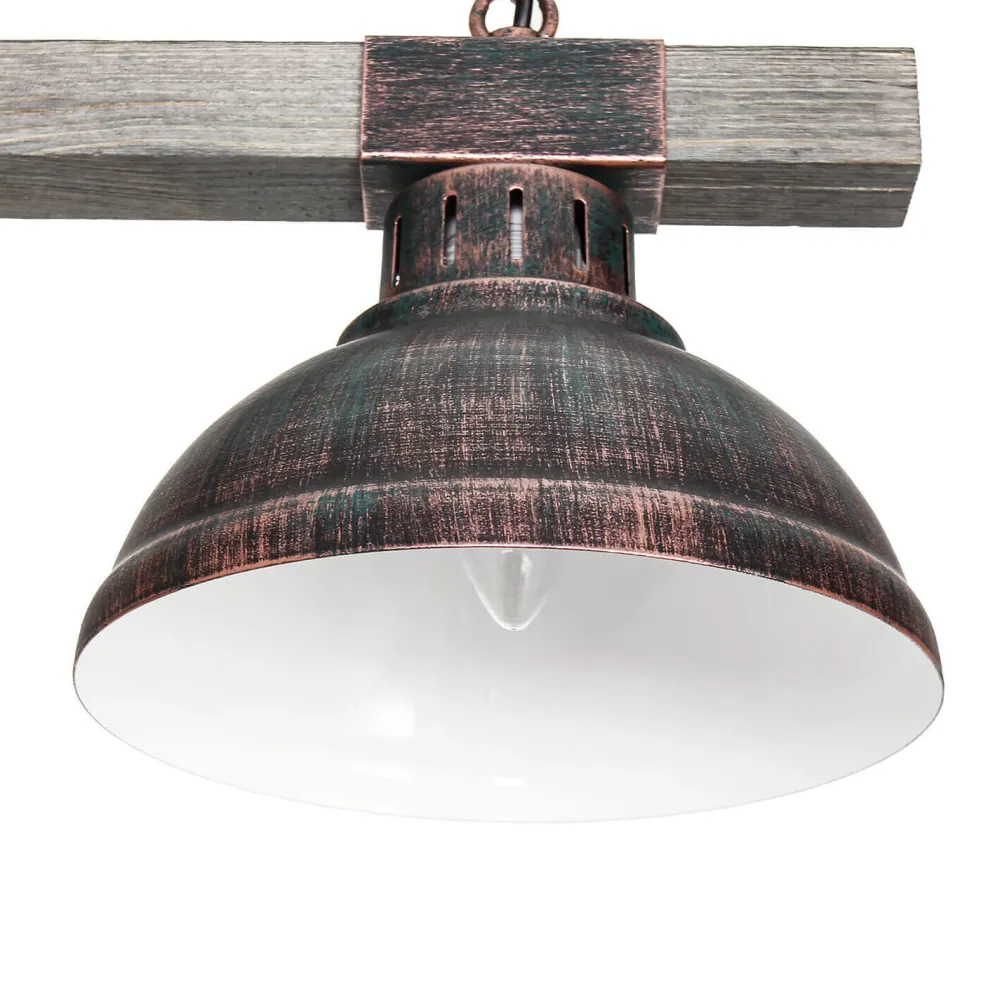 Sale Luminex Landhaus Pendellampe Echt Holz Kupfer Antik HAKON