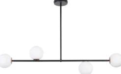 Sigma Lange Deckenlampe Glas Metall G9 104 cm wohnlich* Deckenleuchten|Kugellampen