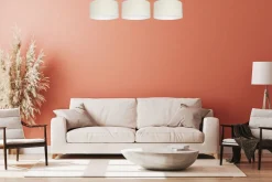 Belis Lange Deckenleuchte Stoff Schwarz Ecru Weiß E27 100 cm* Bürolampen|Wohnzimmerlampen