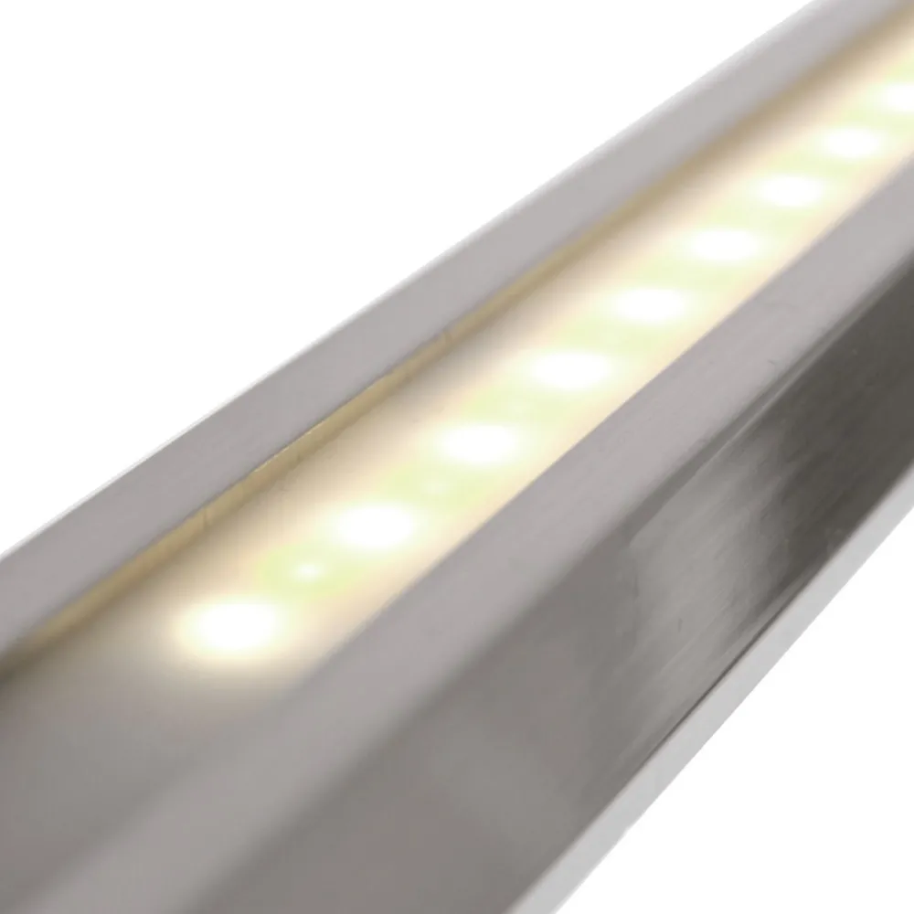 Steinhauer Lange LED Deckenlampe dimmbar in Stahl 122 cm 4000 K* Deckenleuchten|Led Lampen