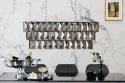 Best Invicta Interior Lange Pendelleuchte Glas Metall 88 cm E14 Modern