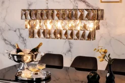 Best Invicta Interior Lange Pendelleuchte Glas Metall 88 cm E14 Modern